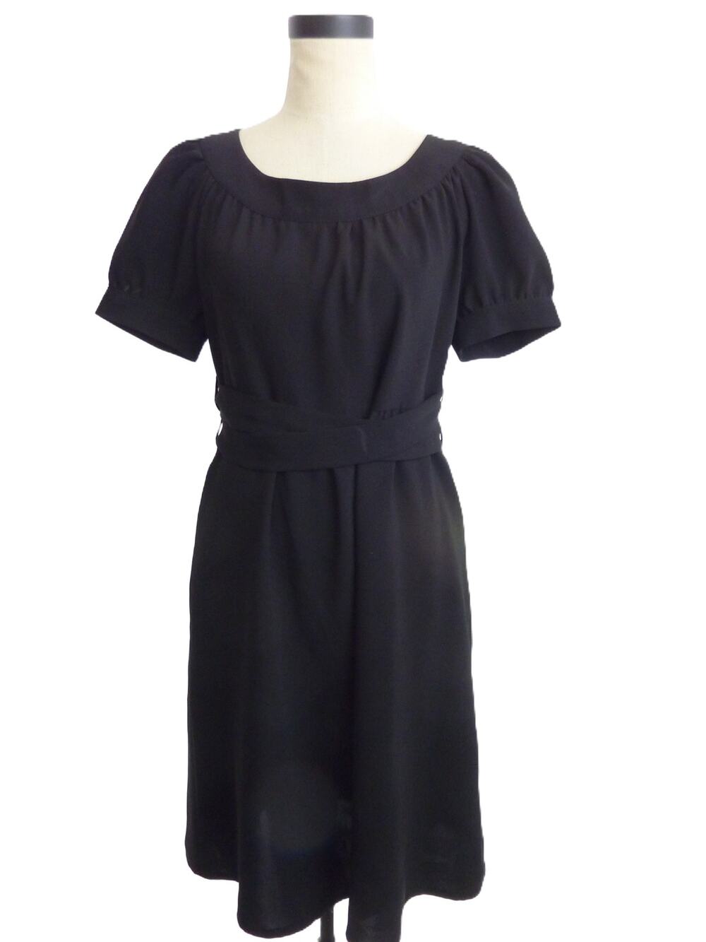 Zara Basic Black Chiffon Dress Size M